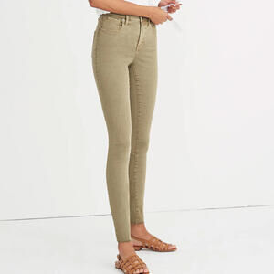 Madewell High-Rise Raw-Hem Garment-Dyed Skinny Jeans (Size 27TL / 4 Tall) EUC